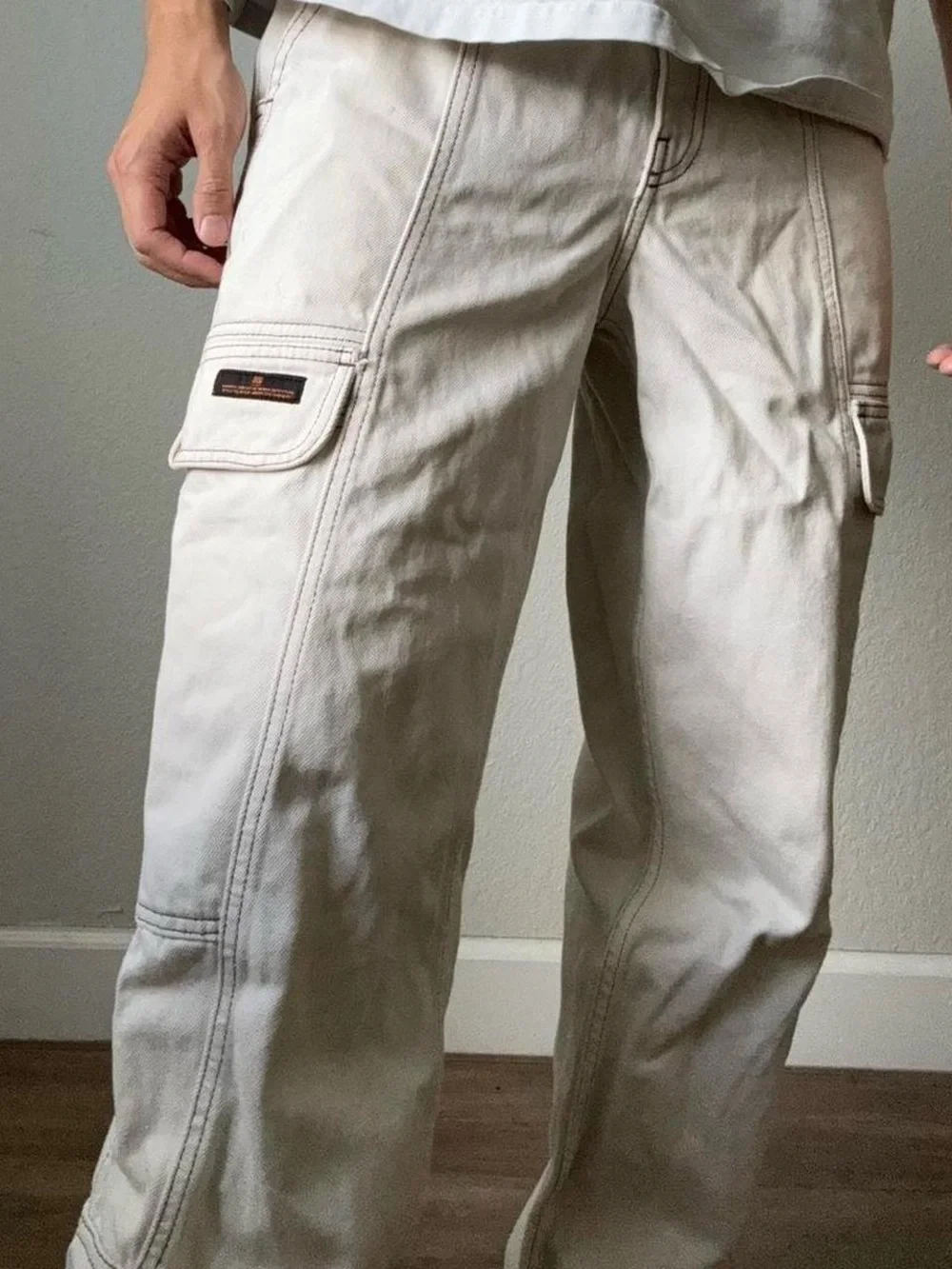 BDG Big Urban Outfitters Carpenter White Jeans